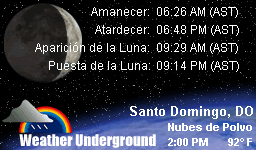 Click for Santo Domingo, Dominican Republic Forecast