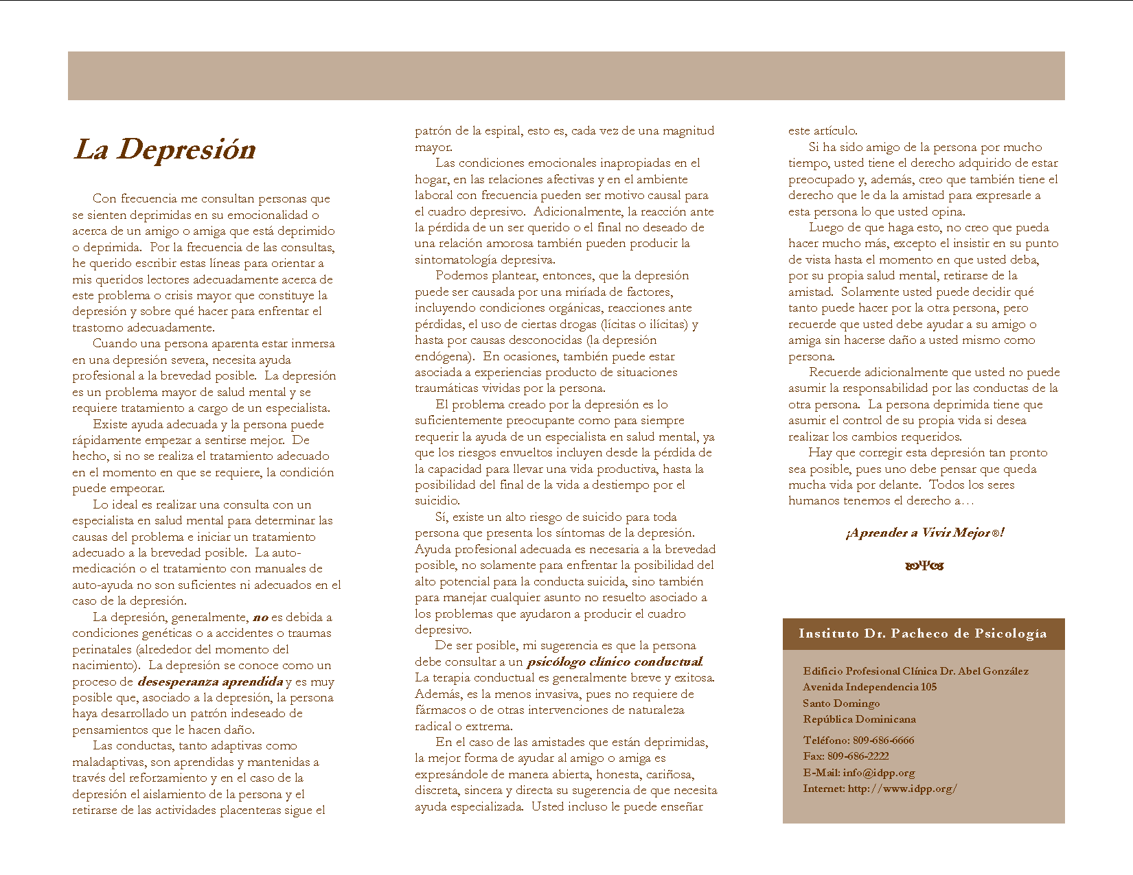 La Depresión, P. 2