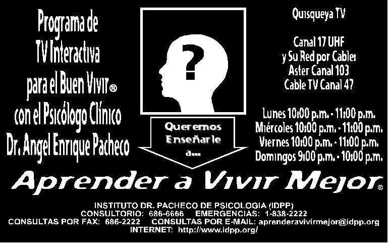 Learn to Live Better ® in Quisqueya TV - Flyer (Spanish)